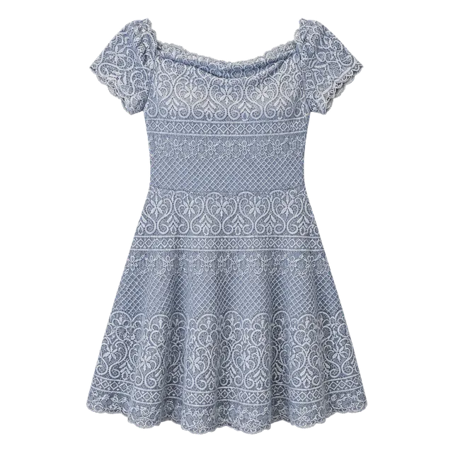 Rewind Gray Lace Dress Size XL Lace Overlay Lined Zipper in Back ...,