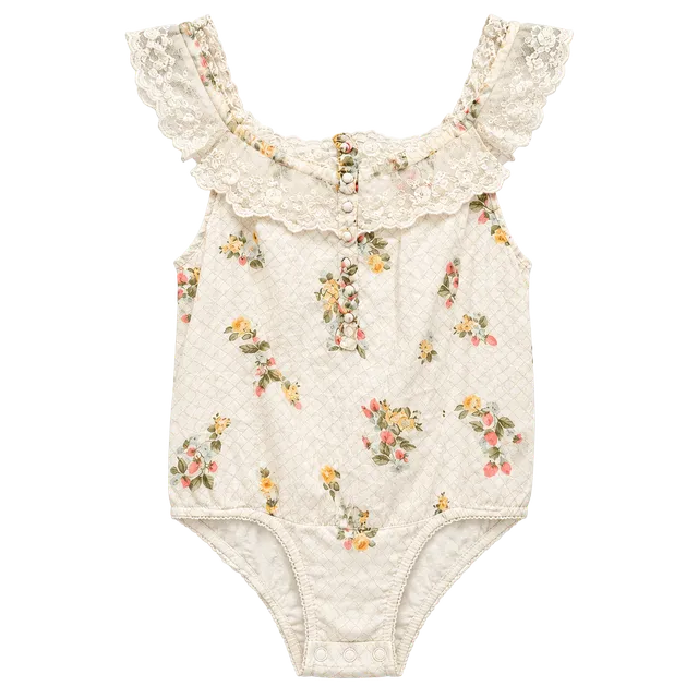 Free People Floral Lace Bodysuit