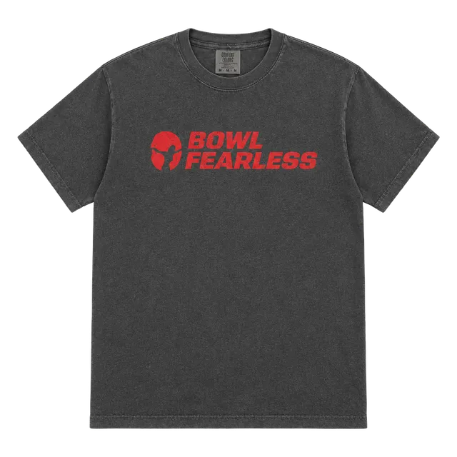 Comfort Colors Bowl Fearless T-Shirt Size M Pepper Grey Graphic Tee