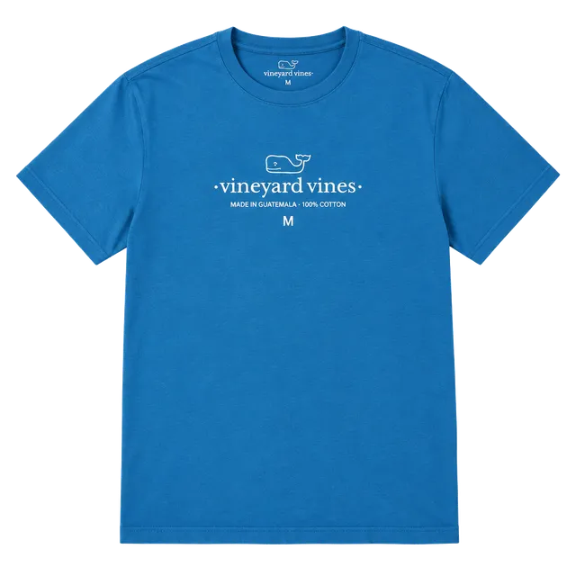 Vineyard Vines Tuna Pocket T-Shirt Size M Blue Cotton