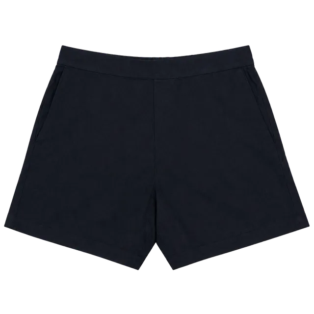Banana Republic Black Linen Blend Shorts Medium High Rise Tailored Minimalist
