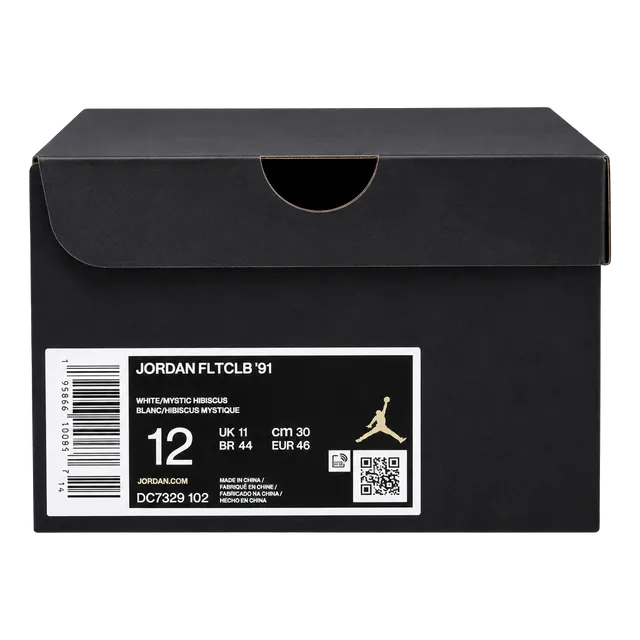 Jordan Flight Club 91 Size 12 White Mystic Hibiscus DC7329-102