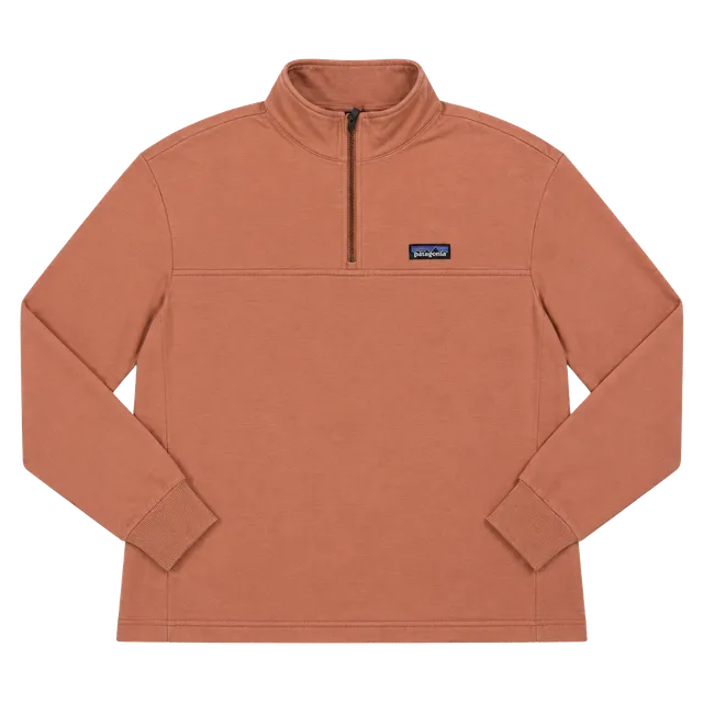 Patagonia Half Zip Sweatshirt Size M Peach Organic Cotton Pullover