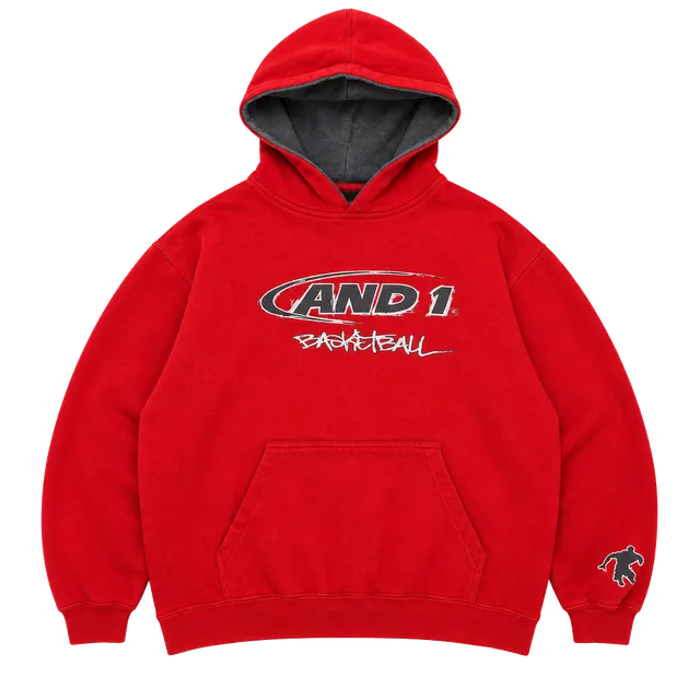 AND1 Basketball Red Hoodie
