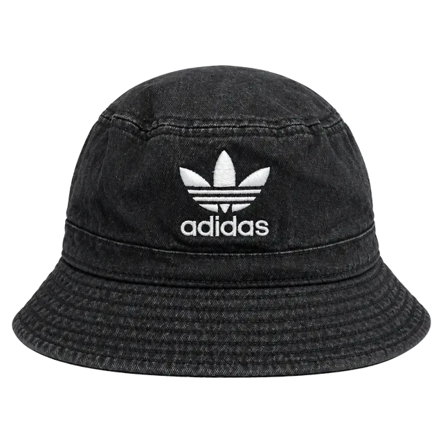 Adidas Trefoil Embroidered Black Bucket Hat
