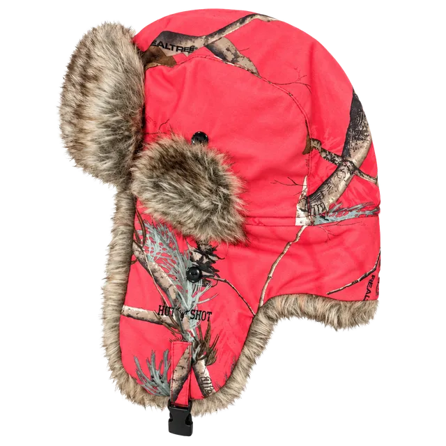 Hot Shot Realtree Pink Camo Thinsulate Trapper Hat Adult S/M
