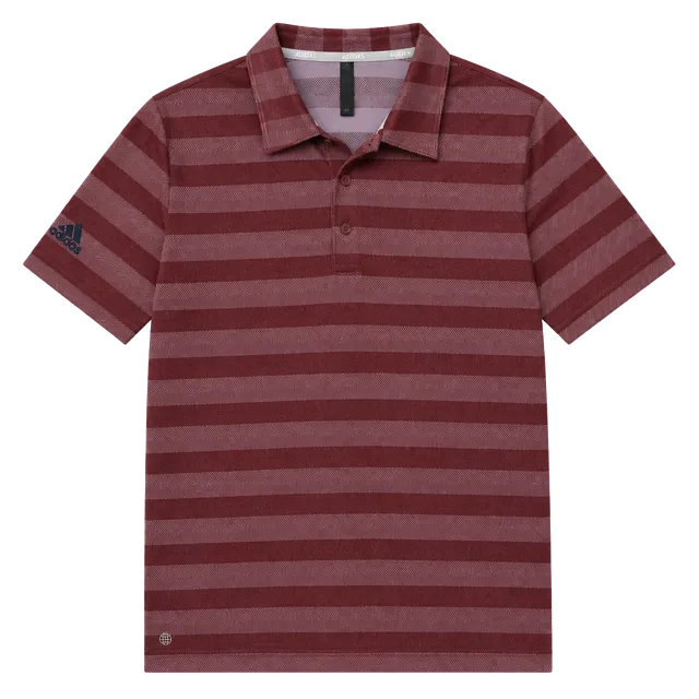 Adidas Polo Shirt Mens XL Red Short Sleeve Performance Stretch Golf *