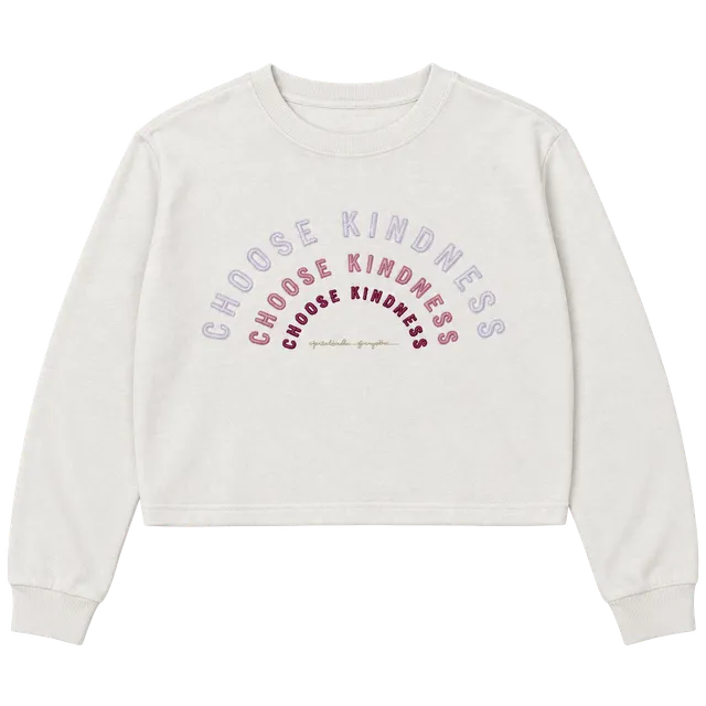 Spiritual Gangster Choose Kindness Sweatshirt Size Medium White