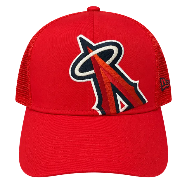 New Era Los Angeles Angels 9FORTY Trucker Hat Red