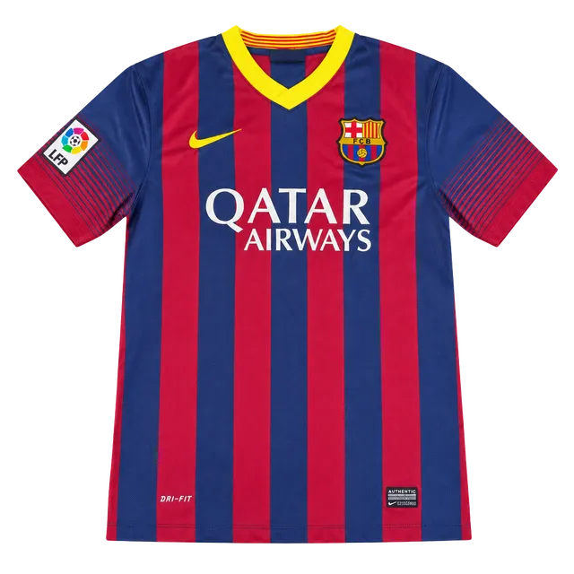 Nike FC Barcelona Qatar Airways Soccer Jersey Messi #10 