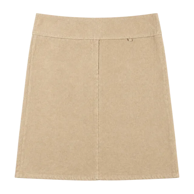 Rag Mini Skirt Brown Cotton Size 8