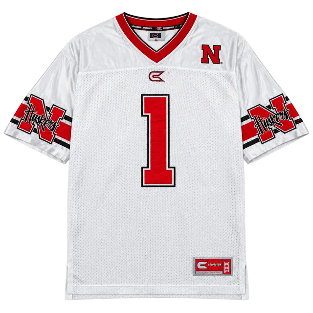 Vintage Colosseum Athletics Nebraska Cornhuskers Jersey Size L White Football