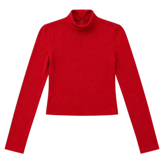  Turtleneck Crop Top 