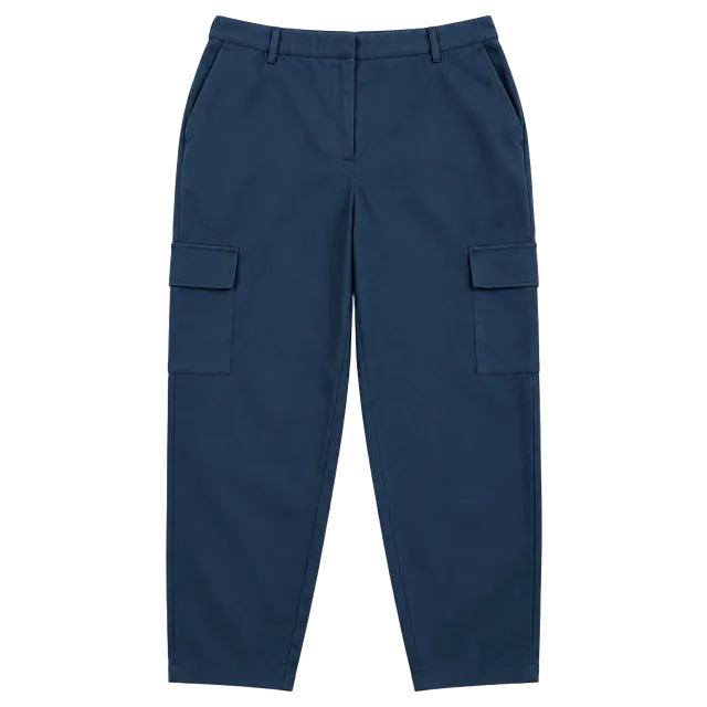 Nicole Miller Cargo Pants Size L Black Satin Elastic Waist