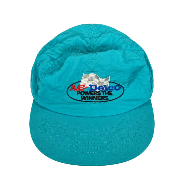 AC-Delco Powers The Winners Snapback Hat Cap Teal Vintage