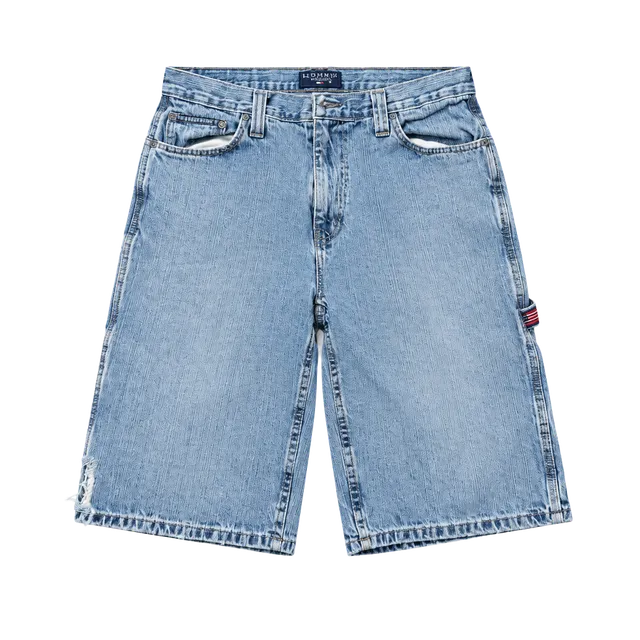 U.S. Polo Assn. Denim Carpenter Shorts Blue Light Wash Y2K