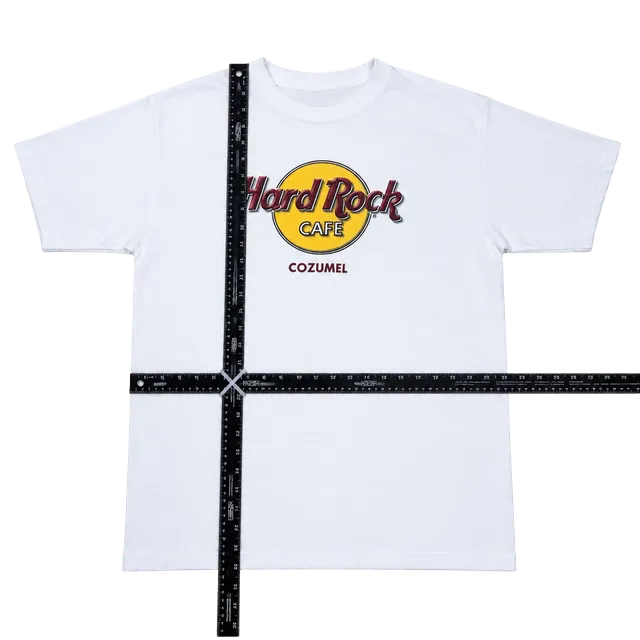 Vintage Hard Rock Cafe Cozumel T-Shirt White Graphic Tee Size L