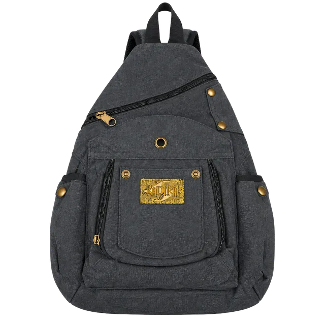 Radikal Canvas Sling Bag Blue Crossbody Backpack
