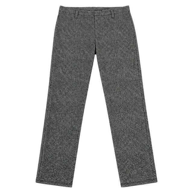 Faded Glory Black/White Mid Rise Herringbone Patterned Pants Women’s M(8-10)