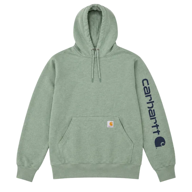 Carhartt Loose Fit Midweight Logo Sleeve Hoodie Size S Mint Green