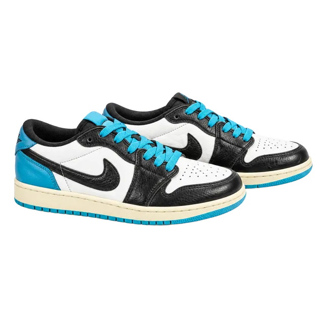Nike Air Jordan 1 Low Size 7 Black Blue White Sneakers CZ0858-104
