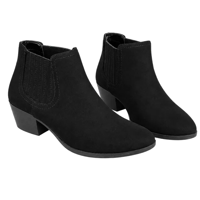 American Eagle Outfitters Black Suede Ankle Booties