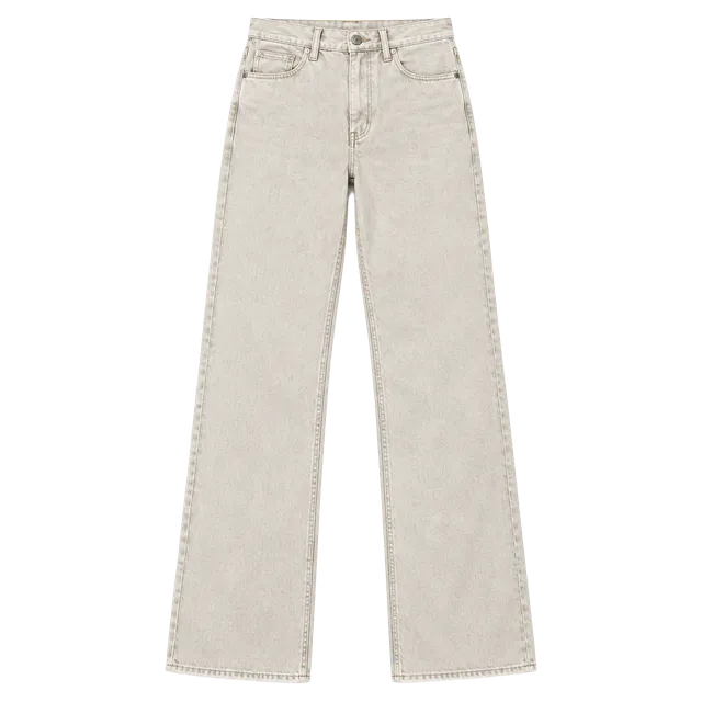 L.L.Bean Women’s Straight Leg Jeans Tan 100% Cotton Raw Hem Size 10T