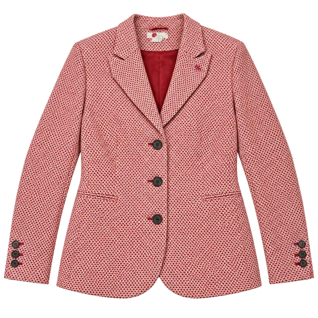 Boden Red Tweed Blazer Size US 14