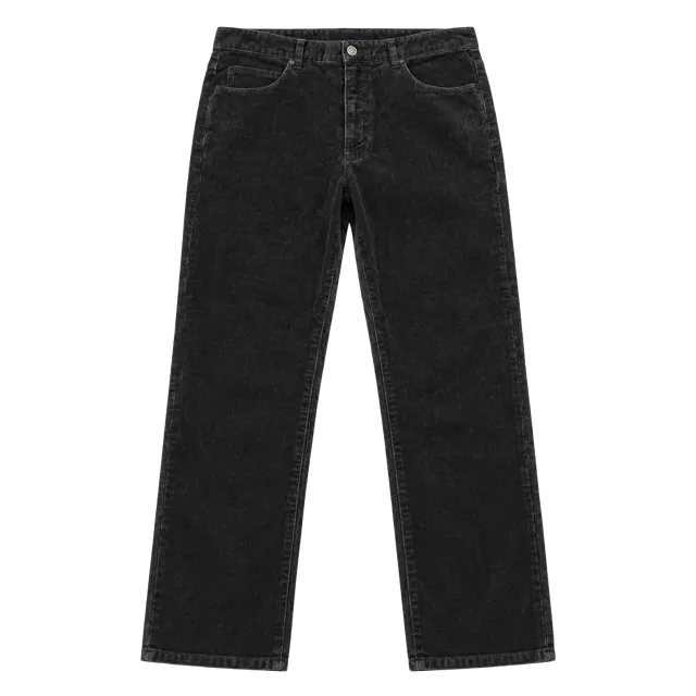 Forever 21 Corduroy Pants Mens Size 32 Black Cotton 5 Pockets Design 