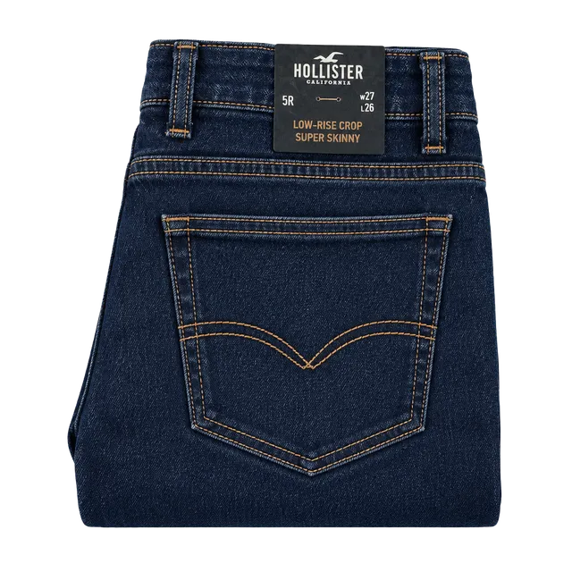 Hollister Low-Rise Crop Super Skinny Jeans Size 5R W27 L26