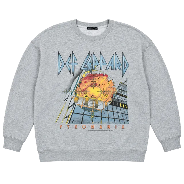 Def Leppard Pyromania Sweatshirt Grey