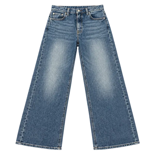 Quince Jeans Size 26 Blue Denim Straight Leg