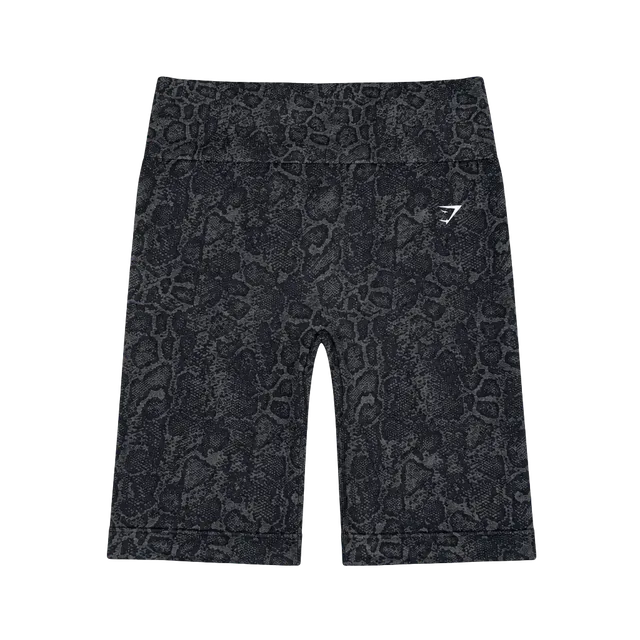 Gymshark Animal Seamless Cycling Shorts Black Animal Print