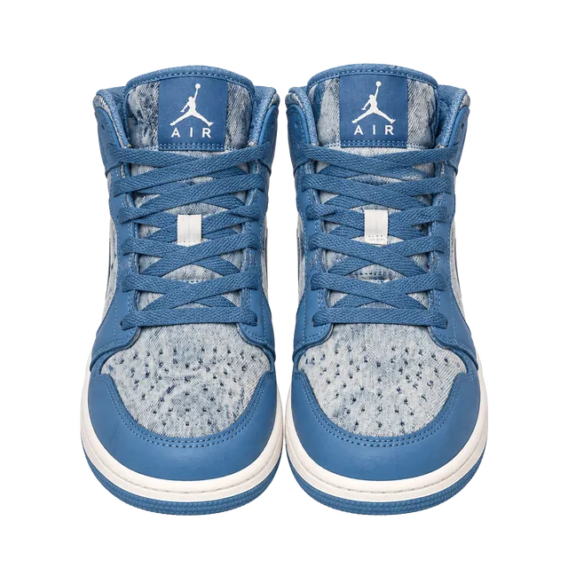 Jordan Air Jordan 1 Mid Washed Denim Size 7Y Blue