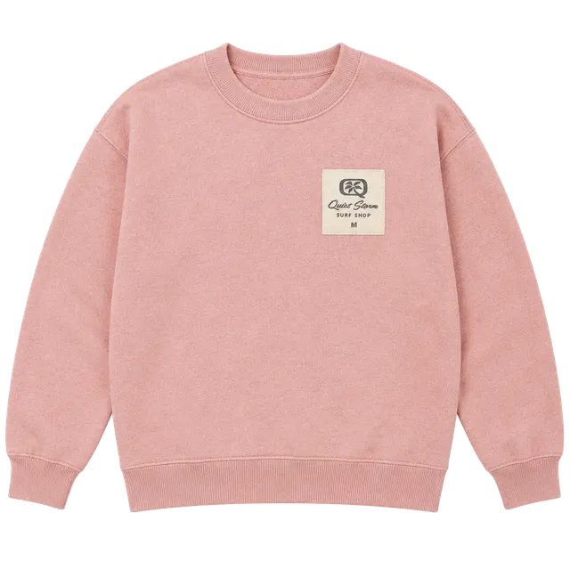 Quiet Storm Surf Shop Local Sweatshirt Size M Pink Embroidered Crewneck