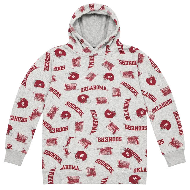 Team Athletics Oklahoma Sooners Hoodie Size XL-EG-TG-14/16 Gray