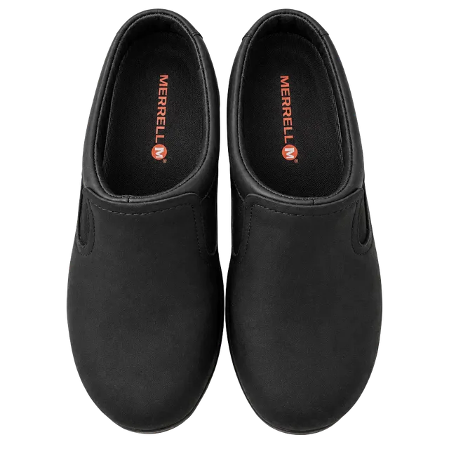 Merrell Encore Q2 Slide Ltr Size 36 Black Leather Clogs