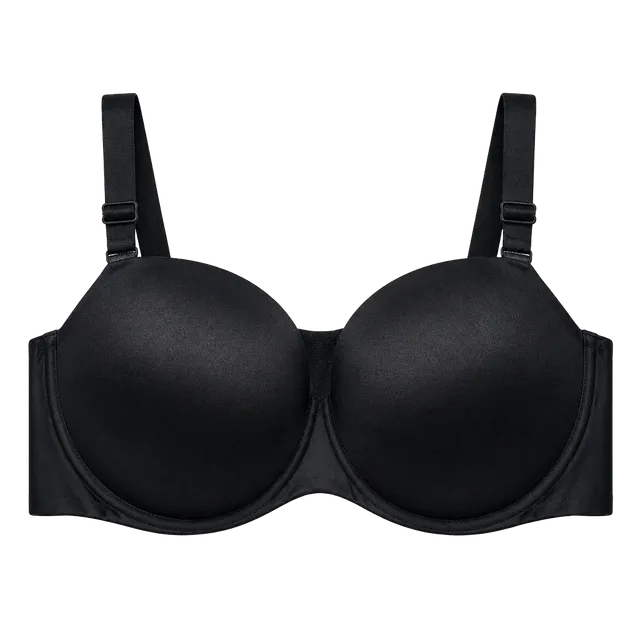 WU69 Size 40C Auden Smooth Lightly Lined Strapless Bra Black NWT