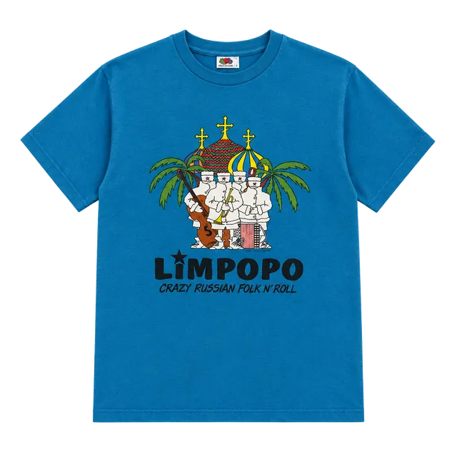 Hanes Limpopo Crazy Russian Folk N Roll T-Shirt Blue