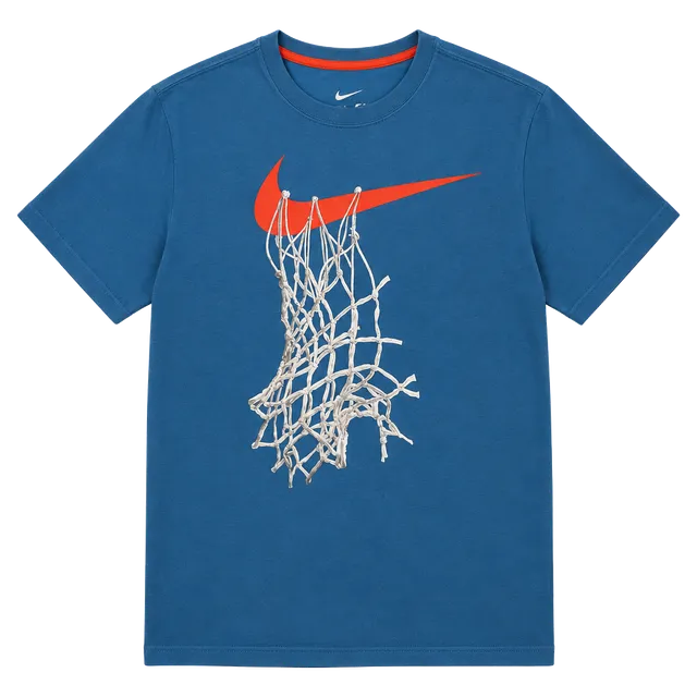 Nike Dri-FIT Basketball Net T-Shirt Size L Blue Athletic Tee