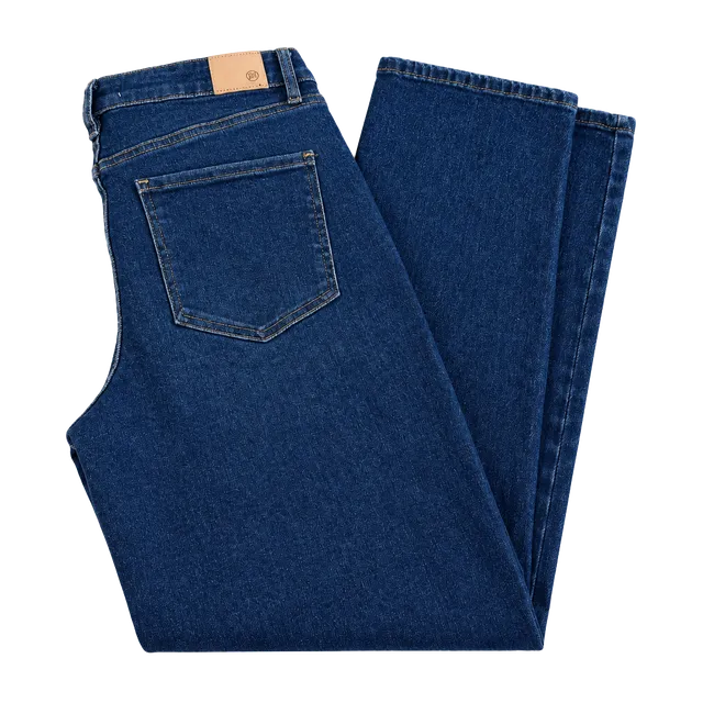 RFM Wide Leg Jeans Size 11/30 Dark Wash Stretch Denim