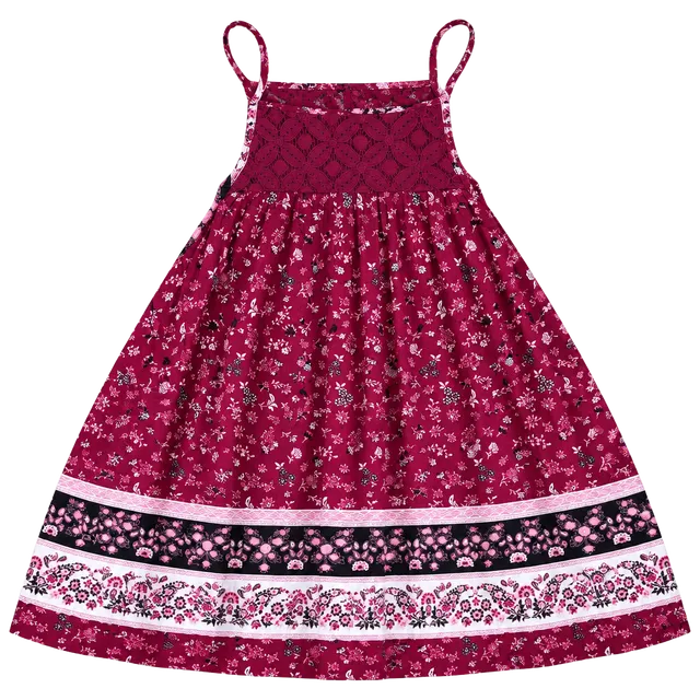 Crave Fame Floral Tank Top Size XL Burgundy Lace Trim Spaghetti Strap