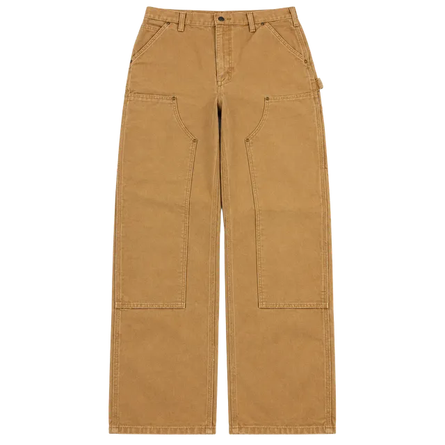 Carhartt B136 BRN Double Knee Pants Size 30x34 Brown Workwear