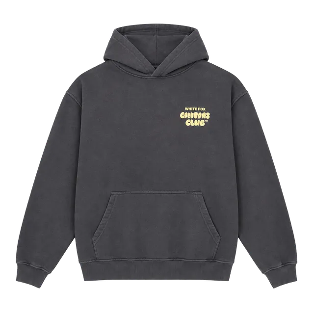 White Fox Comfort Club Hoodie Size L/XL Gray
