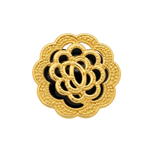 Avon Vintage Gold Tone Open Filigree Flower Stud Earrings