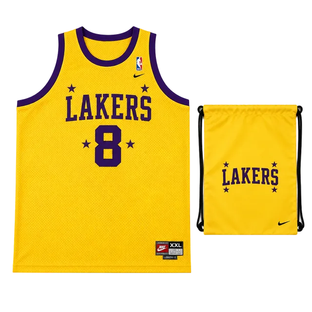 Nike Kobe Bryant Lakers Jersey Size XXL Yellow Los Angeles #8