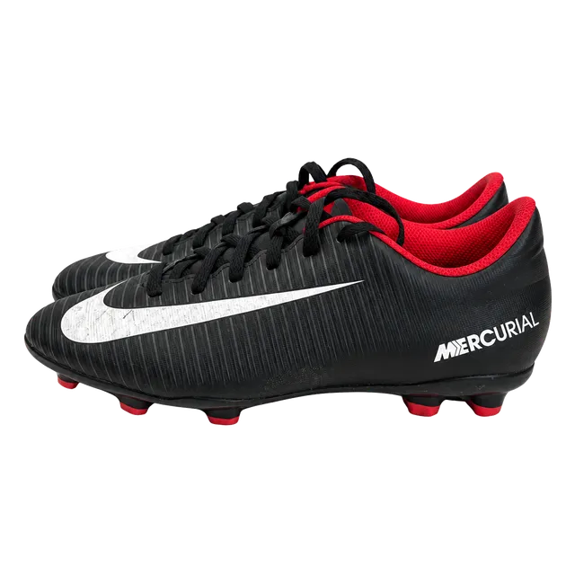 Nike Mercurial Vortex III FG Soccer Cleats Black Red ( Size: 3.5y)