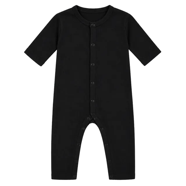 Kyte Baby Snap Romper Size 0-3M Black Bamboo