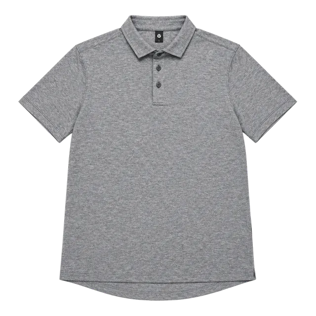 Lululemon Evolution Polo Size M Gray Short Sleeve Performance Golf Shirt