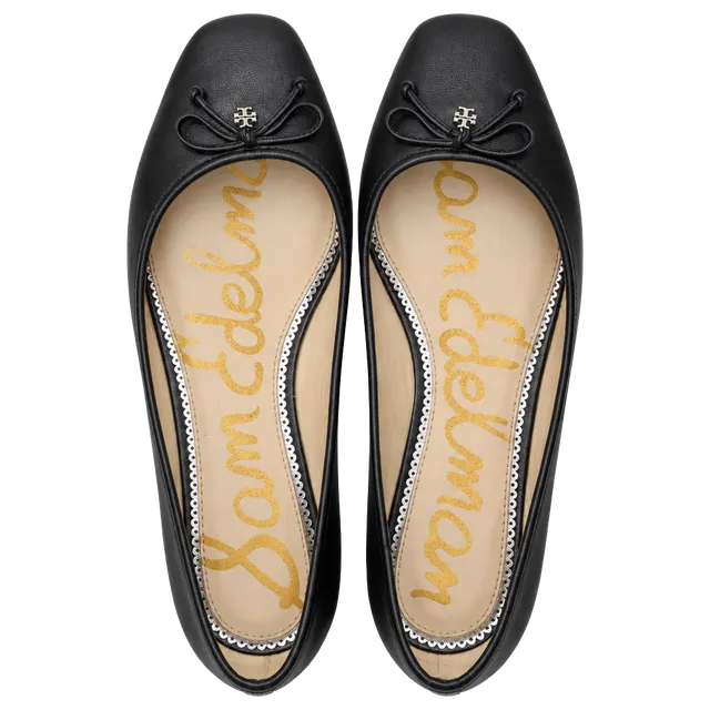Sam Edelman Alie Ballet Flat Black Leather
